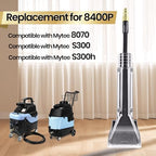 Upholstery Tool Compatible with Mytee 8400P Air Lite,1-1/2 Inches Interface,1/4” Quick Connect,Add Cleaning Brushes,Anti Fall Transparent Shell,Clean Carpets,Car Upholstery,Upholstery Tool - Image 2