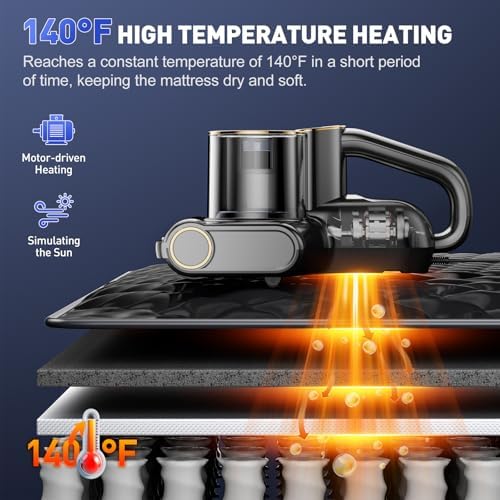 CFBF Mattress Bed Vacuum Cleaner with 16Kpa Suction & 253.7nm UV-C Light - Image 4