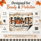 Fall Stove Top Cover for Electric Stove 28" x 20" Autumn Sweet Home Pumpkin Glass Flat Heat-Resistant Top Stove Mat for Kitchen Ceramic Countertop Oven Induction Cooktop - Image 5