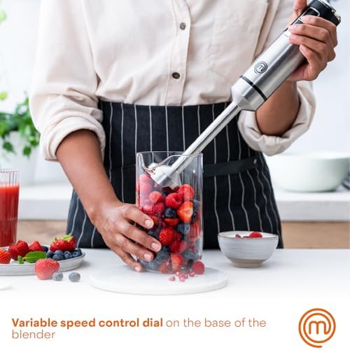 MasterChef Immersion Blender Handheld, Hand Blender 3 in 1 Set, 400W Motor - Image 4