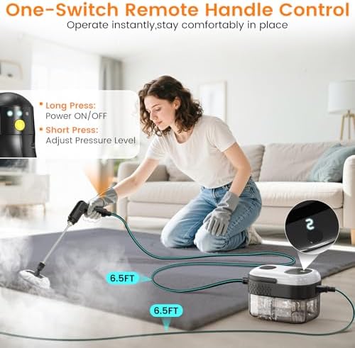 Steam Cleaner, 3-Level Handheld Steam Cleaner for Home,14PCS Accesories - Image 2