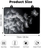 Heat-resistant Stove Top Cover - 28.5" X 20.5" Cooktop Protector Covers, Scratch-resistant Washable Pad Kitchen Countertop Mat (Black, 28.5" x 20.5") - Image 2