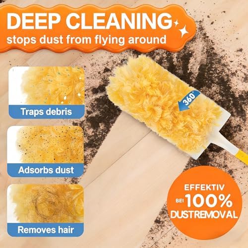30 Count Duster Refills Compatible with Swiffer,Heavy Duty Duster Refills - Image 3