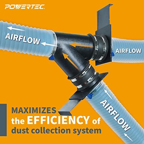 POWERTEC 70108 4 Inch Blast Gate for Dust Collector, Dust Collection Fittings - Image 5