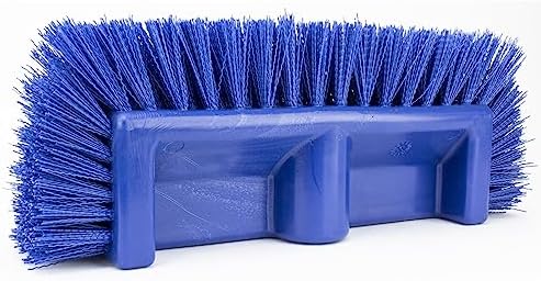 SPARTA Multi-Level Tile Scrub Brush 12" Wide Brush Head, Heavy-Duty Tile Cleaning Brush with End Bristles for Commercial Tiles, Tubs and Floor, Plastic, 12 Inches, Blue, (Pack of 12) - Image 3