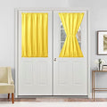 Hiasan French Door Curtains Privacy, Yellow, 52W x 40L, 1 Panel by Hiasan