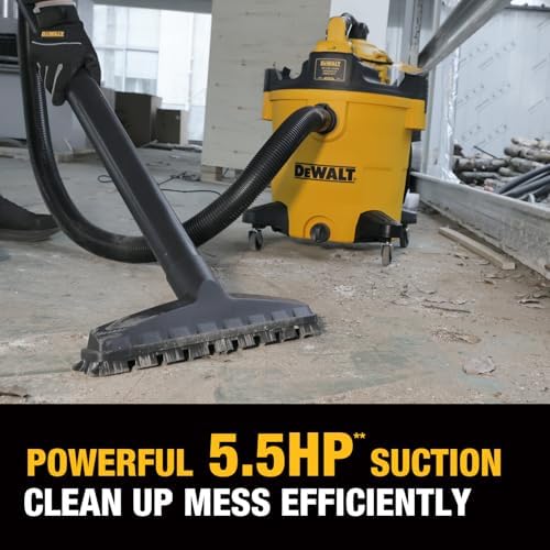 DEWALT Shop Vacuum Wet and Dry 12 Gallon 5.5 HP with Detachable Blower - Image 3