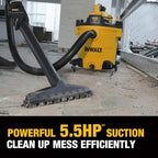 DEWALT Shop Vacuum Wet and Dry 12 Gallon 5.5 HP with Detachable Blower - Image 3