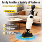"17" Commercial Floor Scrubber Buffer Polisher Machine, Dual Brushes & Pads/Drivers, 13000 sqft/h, for Wood, Ceramic Tiles, Terrazzo, PVC, Marble Floors - Image 6