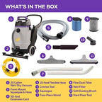 ProTeam Wet Dry Vacuums, ProGuard 20, 20-Gallon Commercial Wet Dry Vacuum Cleaner with Tool Kit and Front Mount Squeegee - Image 2