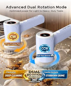 PUFTEM Electric Shower Scrubber, Cordless Bathroom Scrubber, Dual Direction - Image 2