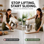 Ibyx Mixer Slider, Stand Mixer Sliding Mat, Natural, 4.5 Qt, Made in Canada - Image 2