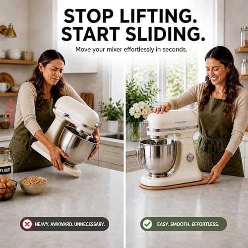 Ibyx Mixer Slider, Stand Mixer Sliding Mat, Natural, 4.5 Qt, Made in Canada - Image 2