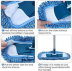 TrueYee Dust Mop for Hardwood Floors with 57" Long Handle Wet & Dry Mops for Catching Pet Hair and Dust Bunny Microfiber Dust Mops for Vinyl, Wood, Tile, Laminate Flooring - Image 6