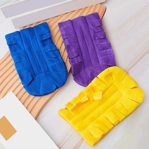 3 Pcs Reusable Duster Refills Washable Pads, Yellow, Blue, Purple - Image 6
