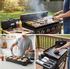 Flat Top Griddle Accessories for Blackstone and Camp Chef Griddle - 9 Pieces Set with Griddle Cleaning Kit and Carry Bag! Metal Spatula, Scraper for Hibachi and Teppanyaki Grill - Image 2