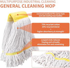 2 Pack Heavy Duty Mop Head Commercial Replacement,Industrial Heads Refill - Image 4