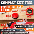 Furniture Lifter Tool with 4 Pcs Appliance Movers Sliders, 660 Lbs - Image 4