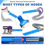 PetOde 5Pack Dryer Vent Cleaner Kit Vacuum Hose Attachment Blue 31.5" - Image 3