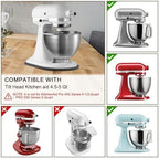 Mixer Slider Compatible with Kitchen aid Bowl Lift 4 .5-5 Qt Stand Mixer Pine Wood - Kitchen Countertop Storage Mover Sliding Caddy for Kitchen Aid 4 .5-5 Qt Mixer (4 .5-5 Qt - Black) - Image 3