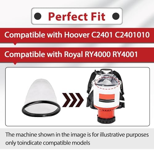 4 Pcs 2KE2105000 Cloth Bag Liner Compatible with Hoover C2401 C2401010 - Image 4