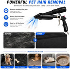 2-in-1 Car Cleaning Gun, Air Blow Gun & Vacuum Gun for Interior Detailing, High Pressure Dryer Blower with Adjustable Nozzle, Quickly Removes Dust, Dirt & Pet Hair, Air Compressor Required - Image 4