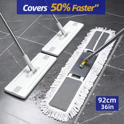 Masthome 36" Commercial Dust Mop with Aluminum Frame - Image 2