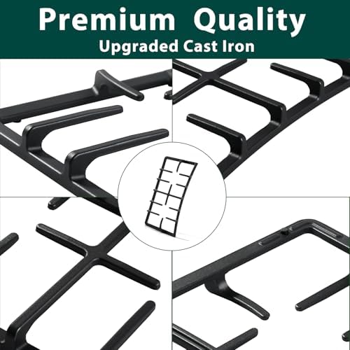 AEB73125001 Stove Grates Replacement Parts for LG 5 Burner Gas Stove Grates Cast Iron Wok Support Burner Wok Grate 19.6’’ x 10.6’’ Side Surface Burner LRG3061ST/01 LRG3061BD Stovetop Range Grate 1 Pcs - Image 3