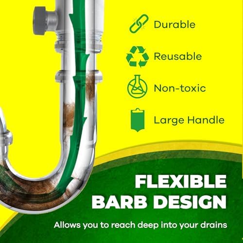 The original Zip-It Hair Clog Remover 25-inch Overall Length Drain Snake Cleaner (9-Pack), Unclog Your Sink, Shower, & Tub Drain In Seconds – Non-toxic, Made in the USA - Image 3