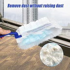 100 Pcs Duster Refills Bulk, Thickened Duster Refill Electrostatic Duster Head, Duster Refills for Cleaning with 4 Handles, Disposable Duster Refills for Cleaning Blinds, Ceiling Fans(Blue) - Image 2