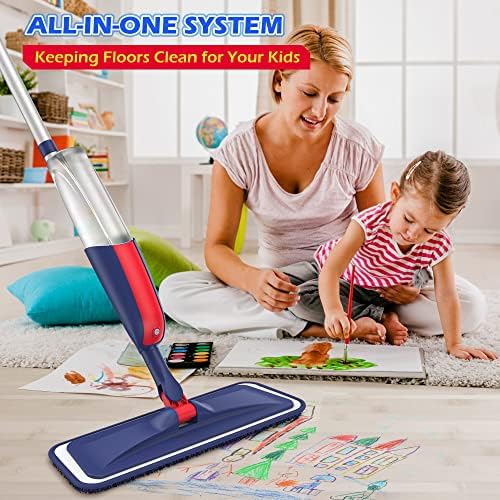 Spray Mops for Floor Cleaning: Hardwood Floor Mop with 2 Bottles Refillable - Image 4