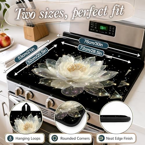 Stove Top Cover,28.5"L x 20.16"W,Heat Resistant Cooktop Protector Mat - Image 2