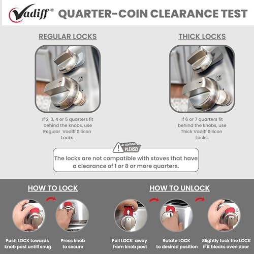 Mom's Choice Award Stove Knob Locks | 5-Pack Silicone Child Safety Lock Set - Image 4