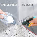 Alnorte 4 in 1 Grout Cleaning Brush with Scrape, V Shape Grout Cleaner for Tile Floors, Bathroom, Corner, Baseboard, Kitchen, Shower with Stiff Bristles (White) - Image 6