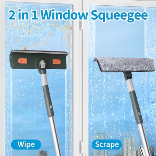 Professional Window Squeegee 68" Window Cleaner with Bendable Head - Image 5