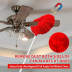 FONUNO Ceiling Fan Cleaner Duster High Ceiling Extended Fan Blade Cleaner - Image 2