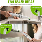 WORKPRO Cordless Grout Brush Set, 5500RPM Power Scrubber, IPX6 Waterproof Electric Scrubber with Type-C Charging Cable and Replaceable Brush Heads for Cleaning Grout, Tiles, Grime, and Crevices - Image 3