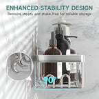 Veken Shower Caddy 6-Pack, Family Choice Award Winner, Large Wall Mounted Shower Rack, Bathroom Shelves Over Toilet, Organizer Storage Accessories with Soap Dish&Toothbrush Holder - Image 2