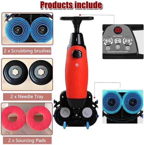 Commercial Floor Scrubber Machine, Electric Buffer Polisher, 17in - Image 6