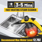 Pressurized Handheld Steam Cleaner with 10pcs Accessories & Safety Lock, Multi-Purpose & Powerful Home Use Steamer for Cleaning, Car, Bathroom, Shower, Upholstery, Grout, Window - Image 4