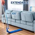 Retractable Gap Dust Cleaner with Extension Pole & 3 Microfiber Cloths - Image 2