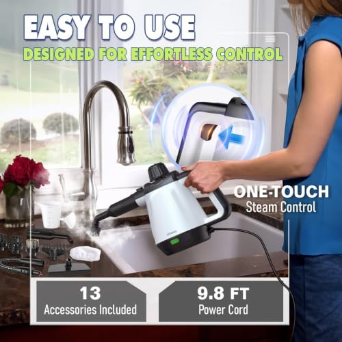 Handheld Steam Cleaner, Steamer for Cleaning with 13 Accessories - Image 4