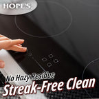HOPE'S Perfect Cooktop Glass and Ceramic Cooktop and Stove Top Cleaner, Fast Acting and Removes Burnt on Stains from Glass Ceramic Smooth Top Ranges with its No Rinse Formula, 10.6 Oz, Pack of 1 - Image 3