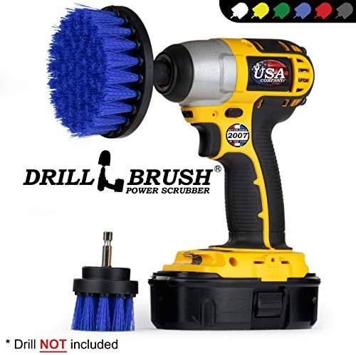 Blue Medium Stiffness 5in Scrub Brush - Aquarium Cleaner - Marine Vessels - Image 4