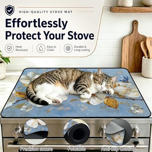 Stove Top Cover,28.5"L x 20.26"W,Heat Resistant Cooktop Protector Mat - Image 5