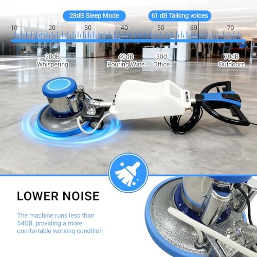 1100W Floor Buffer Polisher Machine φ17" Single Pad 175RPM 110V - Image 5