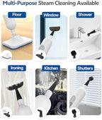 Steam Mop,12-in-1 Handheld Steam Cleaner,Powerful Detachable Steam Mop for Floor Cleaning,360ML Tank,15FT Power Cable,Scrubbing Steam Cleaner,Light White - Image 3