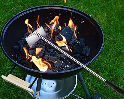 Grilliance Charcoal Grill Ash Rake Hoe for Fireplace Wood Stove Pizza Oven, Stainless Steel BBQ Cleaner Poker Scraper, Elongated Cleaning Tool Accessories for Smoker, Ceramic, Kamado, Vision Grills - Image 6