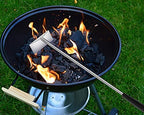 Grilliance Charcoal Grill Ash Rake Hoe for Fireplace Wood Stove Pizza Oven, Stainless Steel BBQ Cleaner Poker Scraper, Elongated Cleaning Tool Accessories for Smoker, Ceramic, Kamado, Vision Grills - Image 6