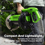 Greenworks 1700 PSI (1.2 GPM) Electric Pressure Washer - Image 6